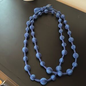 Used Marimekko blue necklace